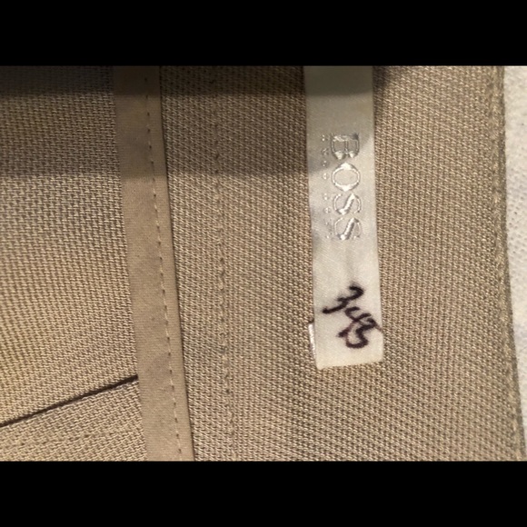 Cream Hugo Boss pleated front pant - Picture 6 of 9